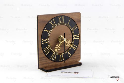 Ρολόι κομοδίνου από ξύλο καρυδιά - Διαφημιστικά Δώρα για Εταιρίες - Λογότυπο Εταιρίας - Κύπρο - Ελλάδα - Walnut Desk Clock - Advertising Gifts - Logo Engraving - S.M. Mastoriko CLO-W1 (3)